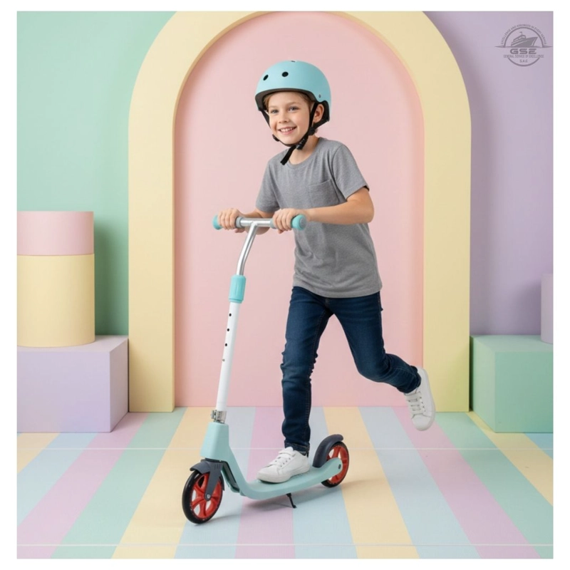 SCOOTER CELESTE INFANTIL GRANDE PARA NIÑOS DE 8–12 AÑOS RESISTENTE Y AJUSTABLE - 5