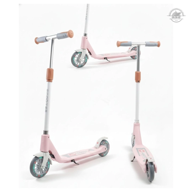 SCOOTER ROSADO INFANTIL GRANDE PARA NIÑOS DE 8–12 AÑOS RESISTENTE Y AJUSTABLE - 2