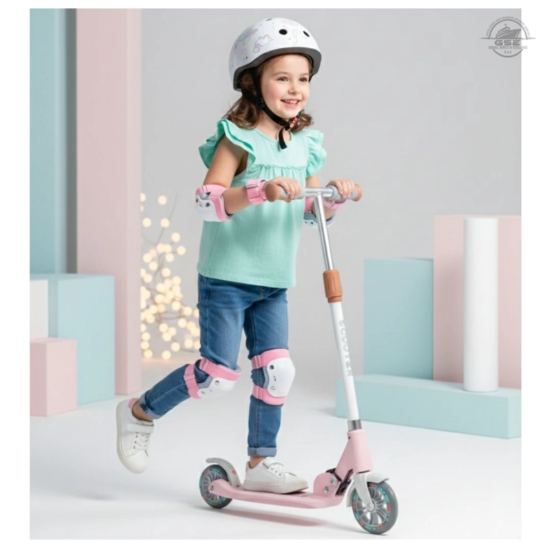 SCOOTER ROSADO INFANTIL GRANDE PARA NIÑOS DE 8–12 AÑOS RESISTENTE Y AJUSTABLE - 6