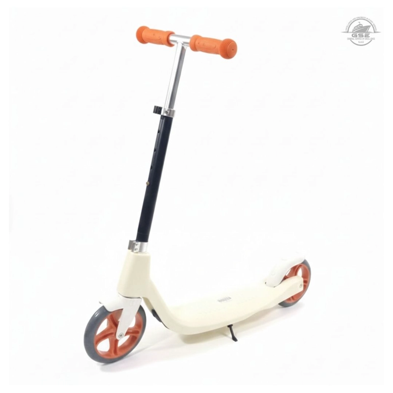 SCOOTER CREMA INFANTIL GRANDE PARA NIÑOS DE 8–12 AÑOS RESISTENTE Y AJUSTABLE - 1