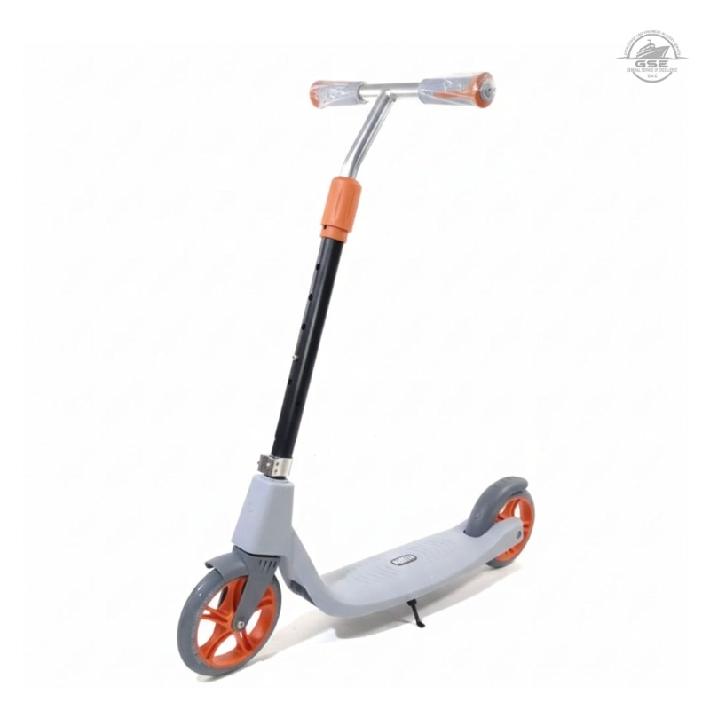 SCOOTER GRIS INFANTIL GRANDE PARA NIÑOS DE 8–12 AÑOS RESISTENTE Y AJUSTABLE - 1