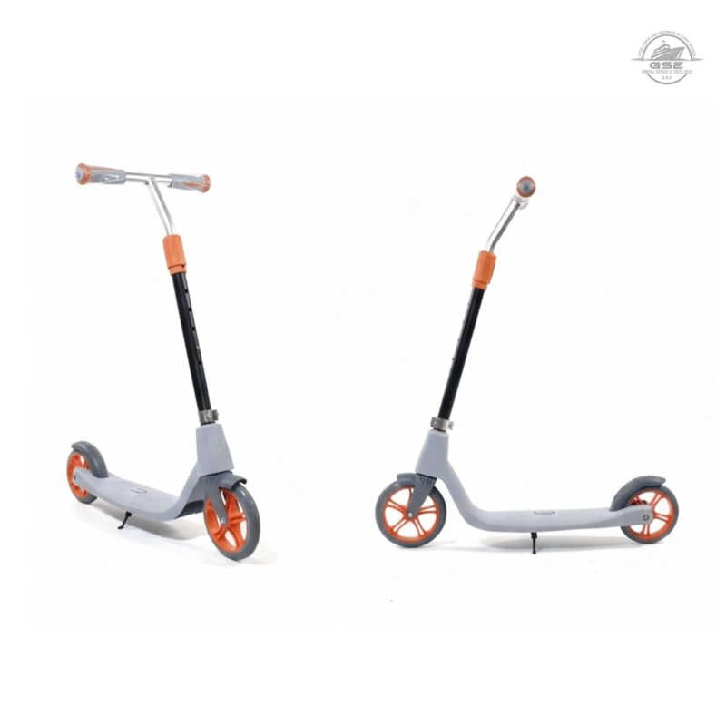 SCOOTER GRIS INFANTIL GRANDE PARA NIÑOS DE 8–12 AÑOS RESISTENTE Y AJUSTABLE - 2