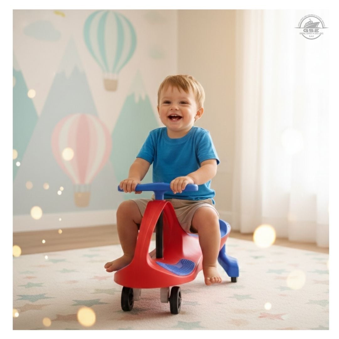 COCHE DE ARRASTRE TWISTCAR PARA NIÑOS Y NIÑAS CORREPASILLOS / GIRO DE 360° DISEÑO HELICOPTERO - 5