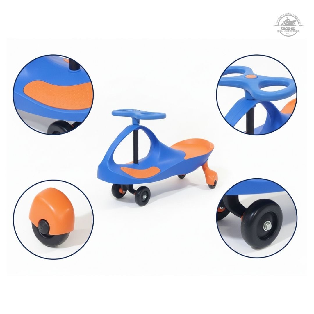 COCHE DE ARRASTRE TWISTCAR PARA NIÑOS Y NIÑAS CORREPASILLOS / GIRO DE 360° DISEÑO HELICOPTERO - 3