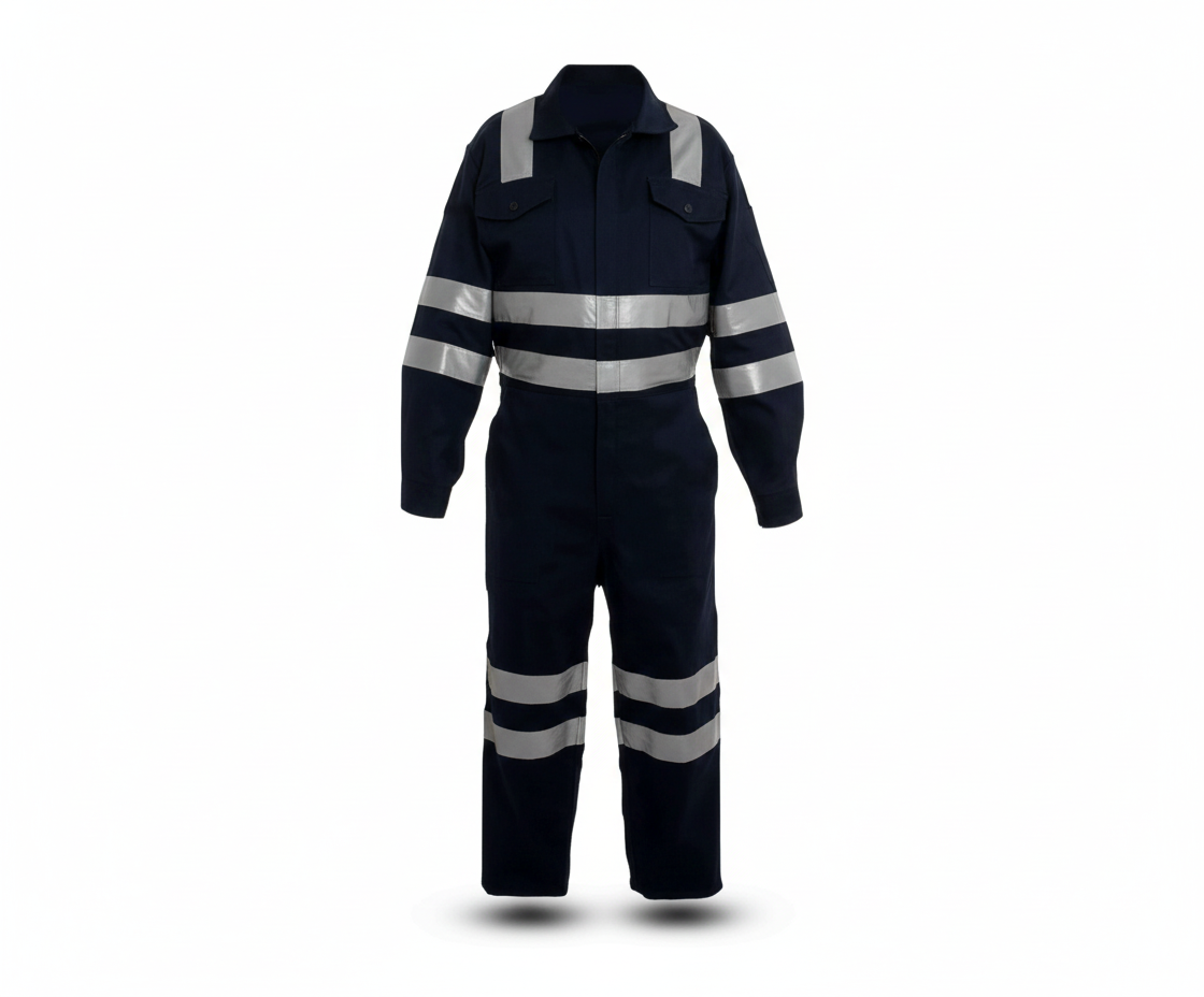 MAMELUCO TÉRMICO DE SEGURIDAD CON REFLECTIVOS – DRILL + POLAR + THINSULATE TALLA L PEQUEÑA - 1