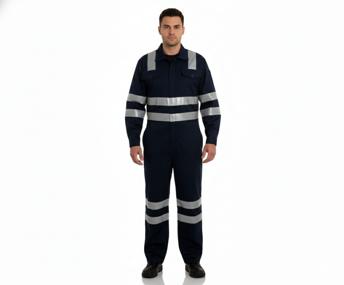 MAMELUCO TÉRMICO DE SEGURIDAD CON REFLECTIVOS – DRILL + POLAR + THINSULATE TALLA L PEQUEÑA - 5