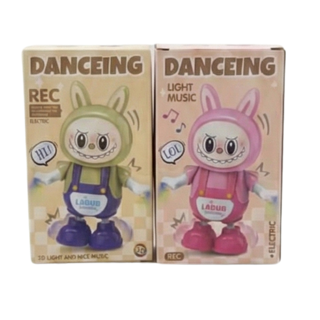 LABUBU ROBOT BAILARÍN MUSICAL IDEAL PARA NIÑOS | MARRÓN, OREJAS REMOVIBLES - 4