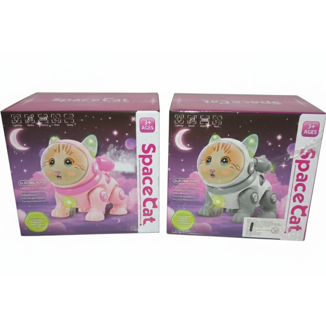 GATO ROBOT MUSICAL PARA NIÑOS CON LUCES Y HUMO - 4
