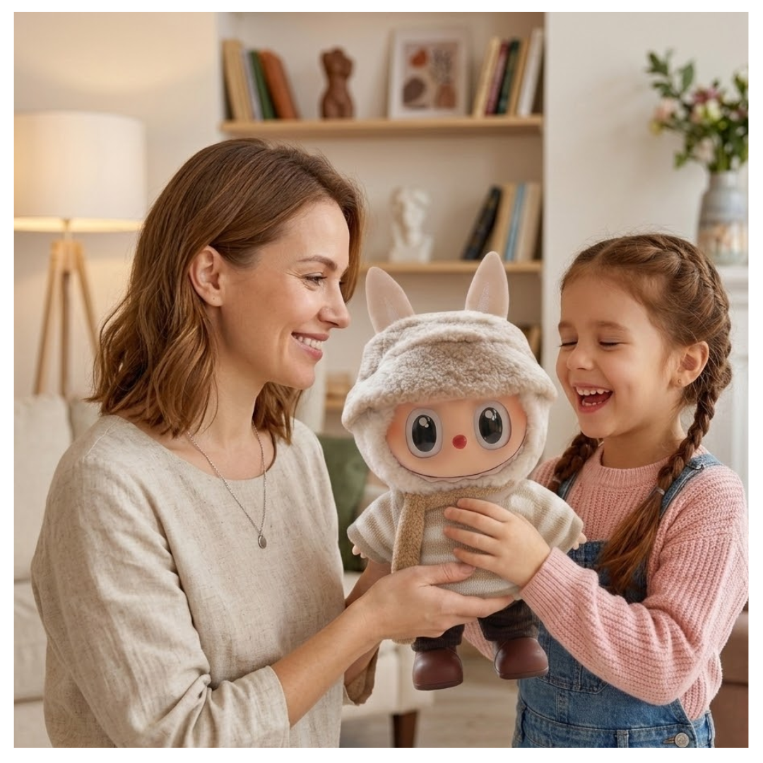 PELUCHE LABUBU HAVE A SEAT DUPE GRANDE 30 CM - 3