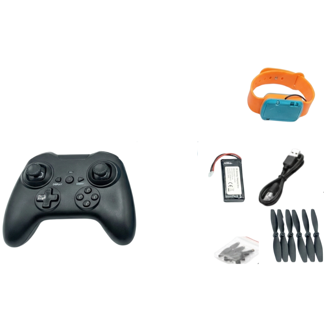 AVION AEROJET PARA NIÑOS DISEÑO ESPADA DRON VOLADOR | CONTROL REMOTO Y SENSOR DE MANO, ACCESORIOS - 3