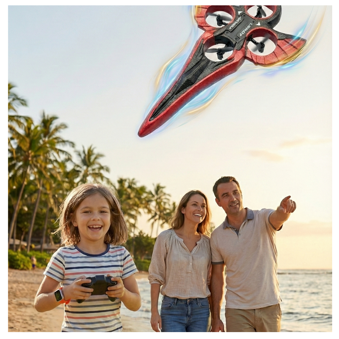 AVION AEROJET PARA NIÑOS DISEÑO ESPADA DRON VOLADOR | CONTROL REMOTO Y SENSOR DE MANO, ACCESORIOS - 3