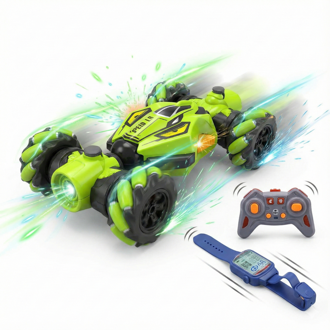 CARRO A CONTROL REMOTO PARA NIÑOS | SENSOR DE MANO, ACROBÁTICO, MUSICAL Y GIRO DE 360° - 1