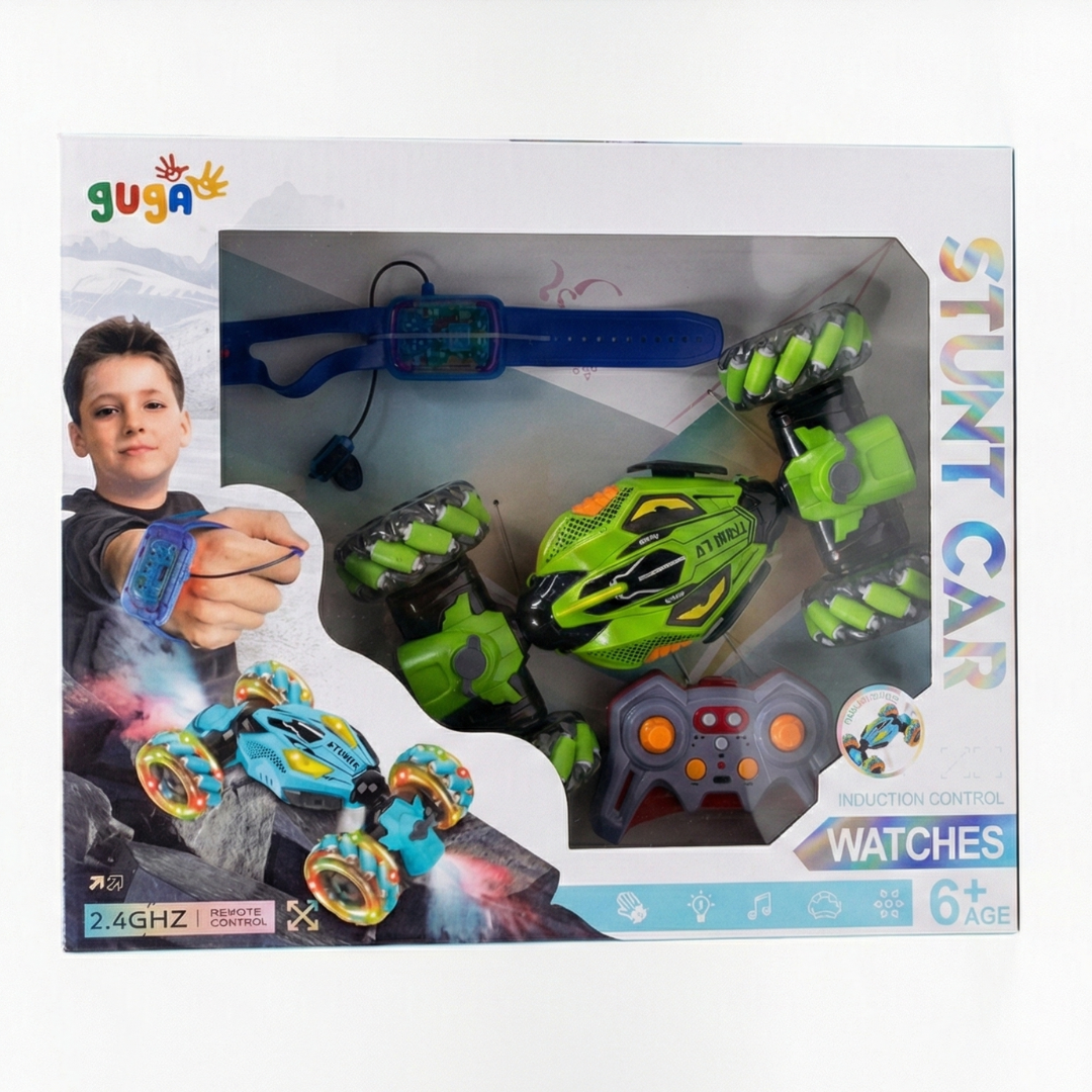 CARRO A CONTROL REMOTO PARA NIÑOS | SENSOR DE MANO, ACROBÁTICO, MUSICAL Y GIRO DE 360° - 3