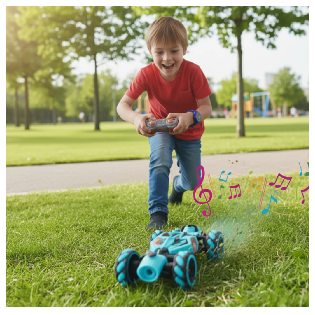 CARRO A CONTROL REMOTO PARA NIÑOS | SENSOR DE MANO, ACROBÁTICO, MUSICAL Y GIRO DE 360° - 2