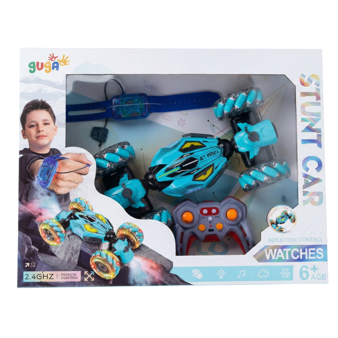 CARRO A CONTROL REMOTO PARA NIÑOS | SENSOR DE MANO, ACROBÁTICO, MUSICAL Y GIRO DE 360° - 3
