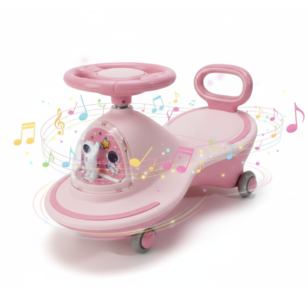 COCHE DE ARRASTRE PARA NIÑOS Y NIÑAS CORREPASILLOS / MUSICAL LUCES LED RUEDAS Y GIRO 360° DISEÑO ASTRONAUTA - 1