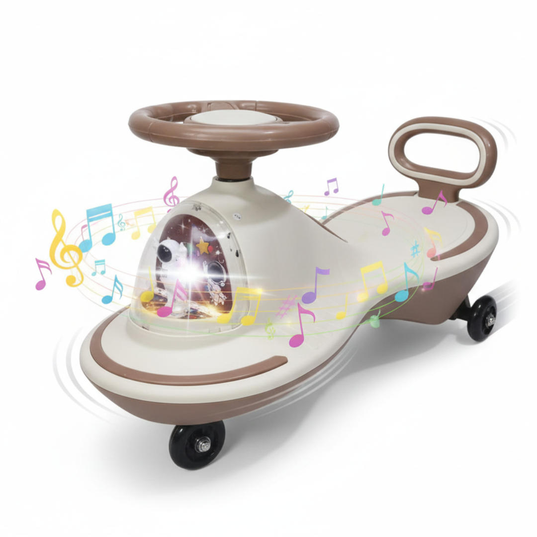 COCHE DE ARRASTRE PARA NIÑOS Y NIÑAS CORREPASILLOS / MUSICAL LUCES LED RUEDAS Y GIRO 360° DISEÑO ASTRONAUTA - 1
