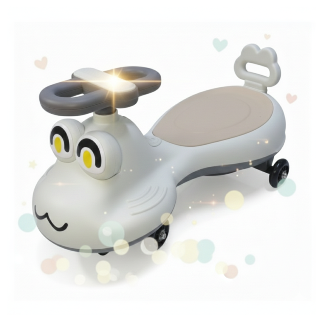 COCHE DE ARRASTRE PARA NIÑOS Y NIÑAS CORREPASILLOS / MUSICAL LUCES LED RUEDAS Y GIRO 360° DISEÑO HELICOPTERO ANIMADO - 1