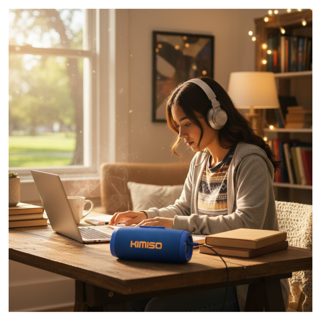 PARLANTE BLUETOOTH KIMISO RECARGABLE PORTÁTIL LUCES LED RGB BOCINA INALÁMBRICA KMS-311 - 2