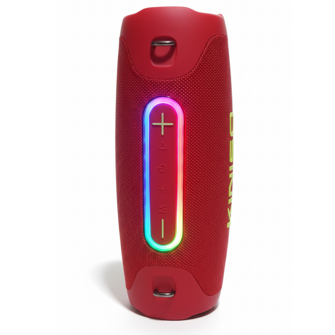 PARLANTE BLUETOOTH KIMISO KMS-311 RECARGABLE CON LUCES RGB - 4