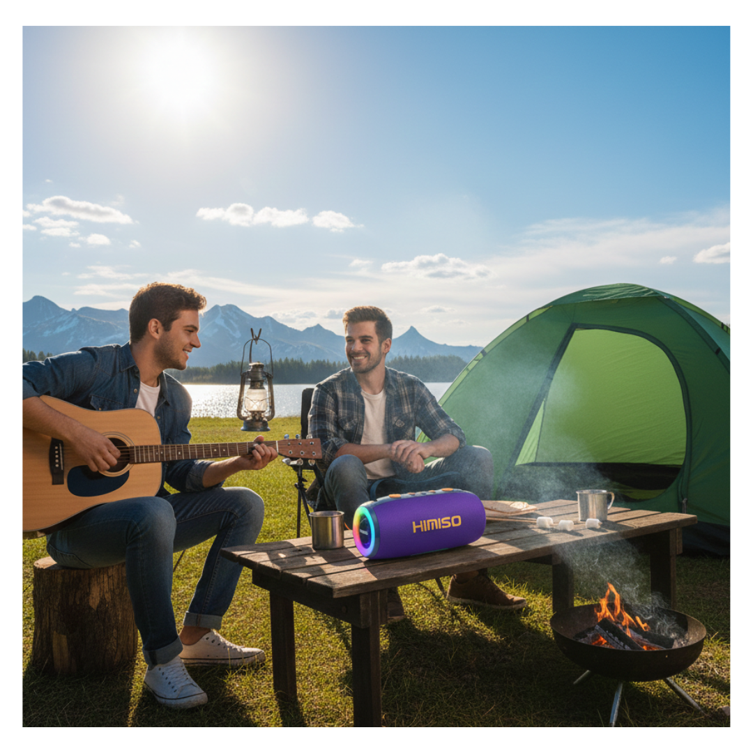 PARLANTE BLUETOOTH KIMISO KMS-279 PORTÁTIL CON LUCES LED RGB - 3