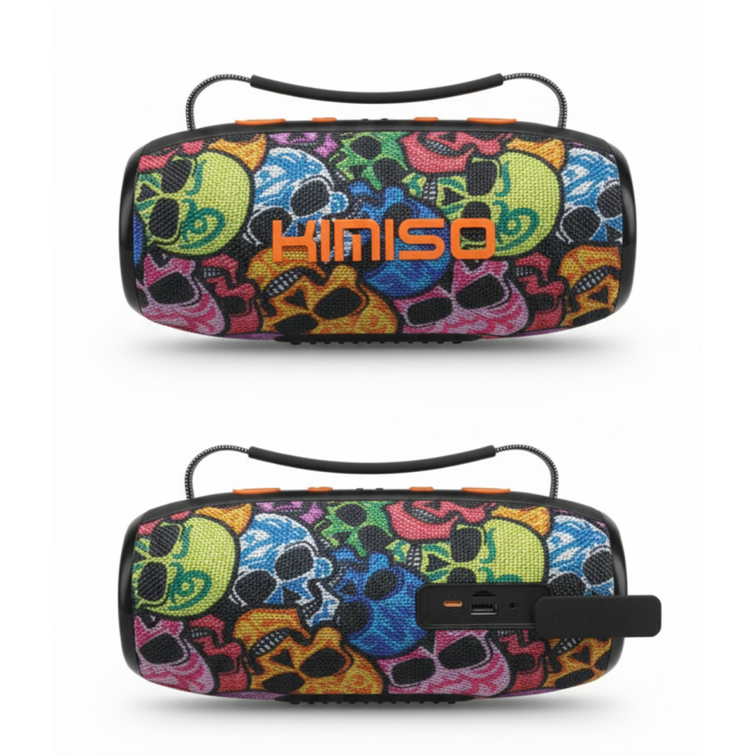 PARLANTE BLUETOOTH KIMISO RECARGABLE PORTÁTIL LUCES LED RGB BOCINA INALÁMBRICA KMS-279 - 5