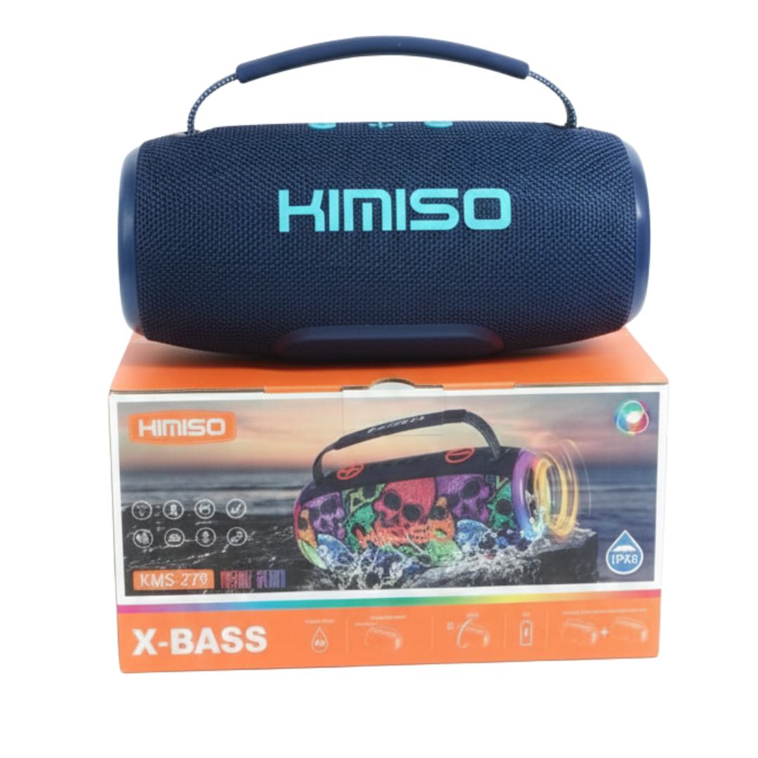 PARLANTE BLUETOOTH KIMISO RECARGABLE PORTÁTIL LUCES LED RGB BOCINA INALÁMBRICA KMS-279 - 5