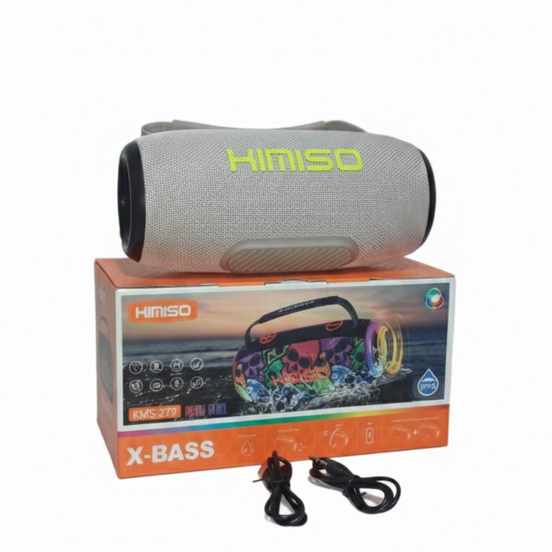 PARLANTE BLUETOOTH KIMISO RECARGABLE PORTÁTIL LUCES LED RGB BOCINA INALÁMBRICA KMS-279 - 6