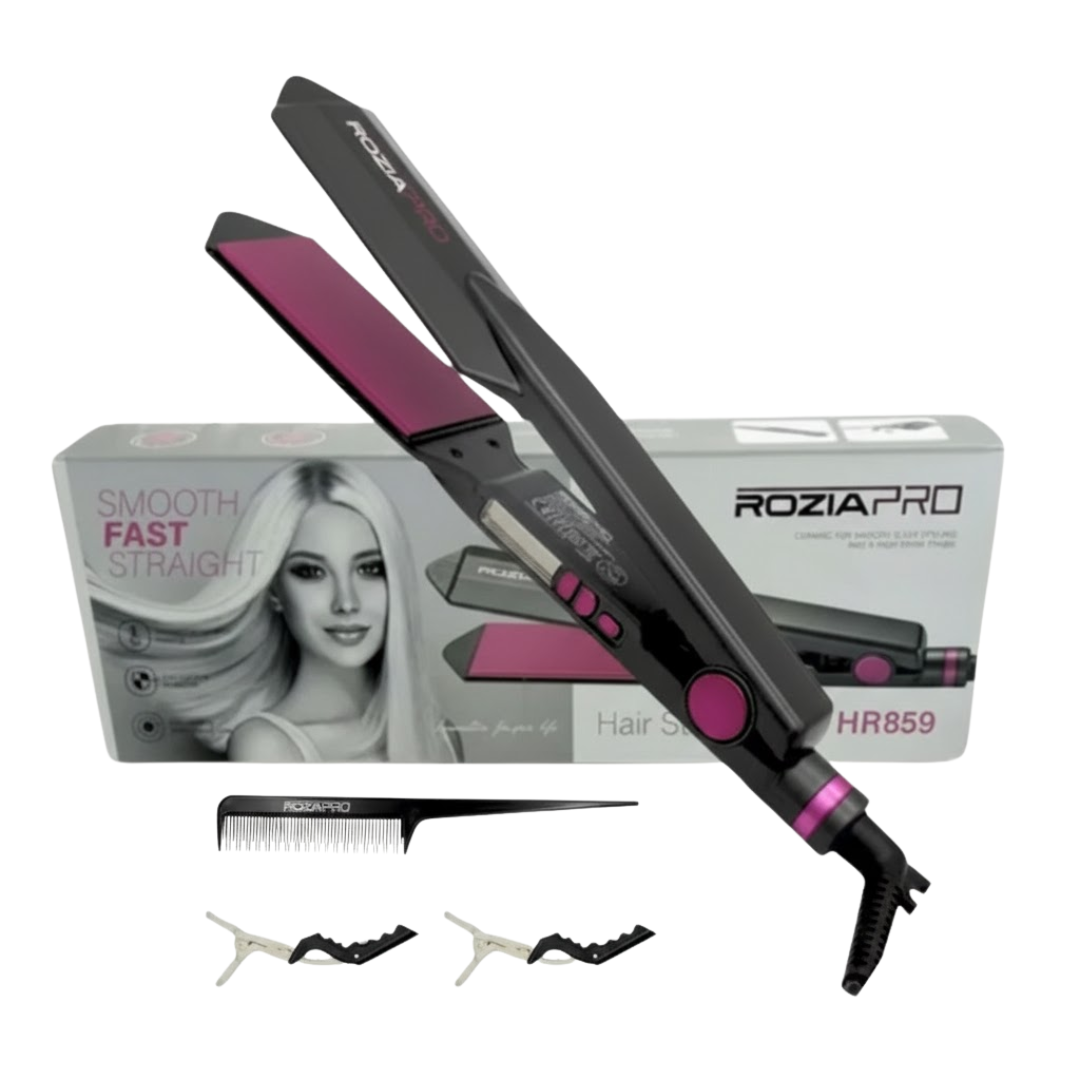 PLANCHA ALISADORA Y RIZADORA ROZIA CABELLO PROFESIONAL / PRO HR589 - 9