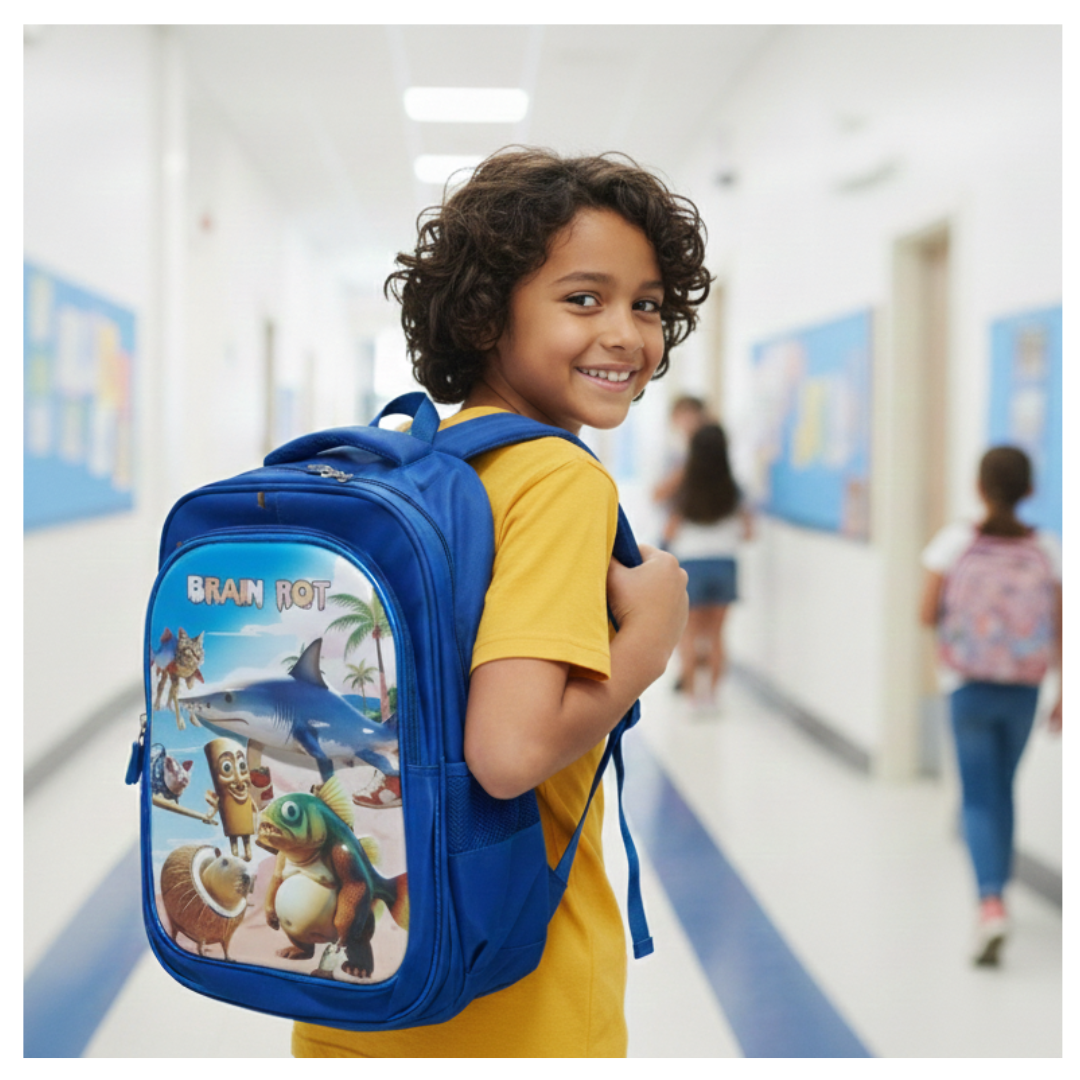 MOCHILA PARA NIÑOS 3 EN 1 MULTIPACK REGRESO AL COLEGIO MEGAPACK INFANTIL/ DISEÑO TRALALERO TRALALA CAPUCCHINA TUNTUN PATAPIM - 2
