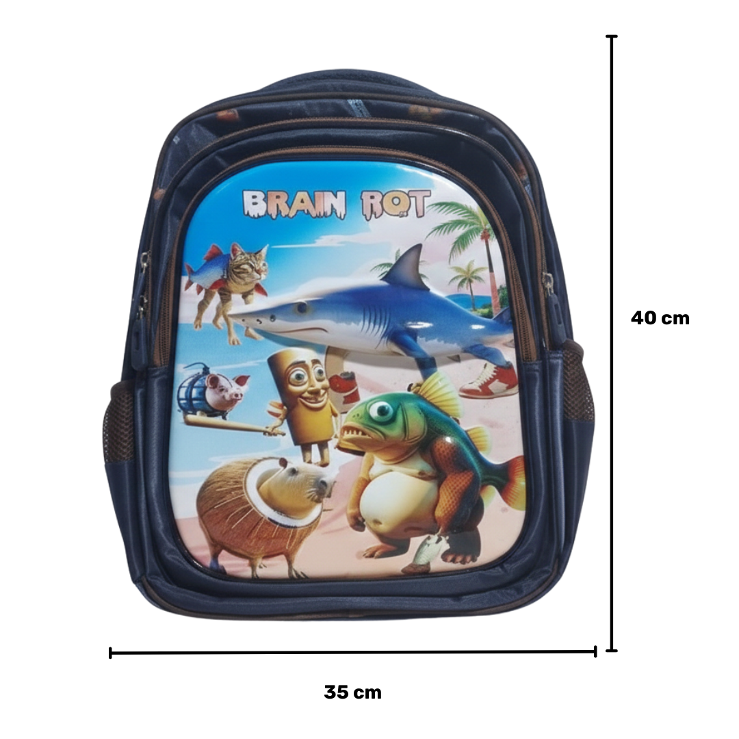 MOCHILA PARA NIÑOS 3 EN 1 MULTIPACK REGRESO AL COLEGIO MEGAPACK INFANTIL/ DISEÑO TRALALERO TRALALA CAPUCCHINA TUNTUN PATAPIM - 3