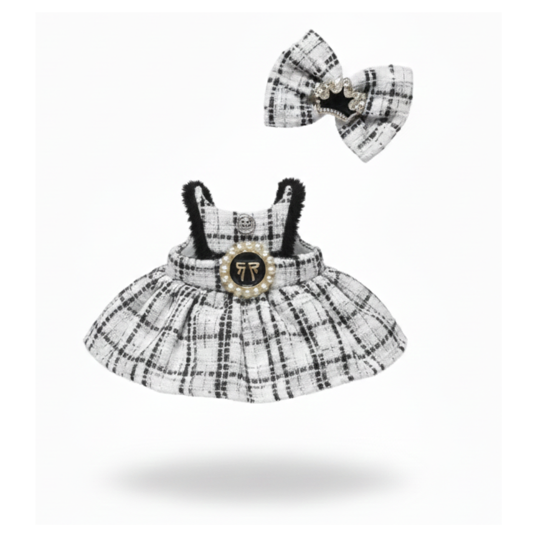 ROPA PARA LABUBU CONJUNTO DE VESTIDO + MOÑO - 2