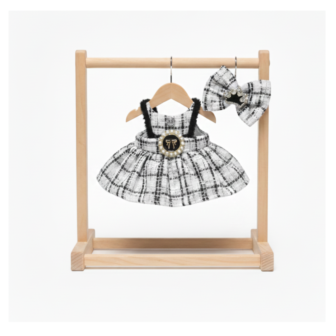 ROPA PARA LABUBU CONJUNTO DE VESTIDO + MOÑO - 3