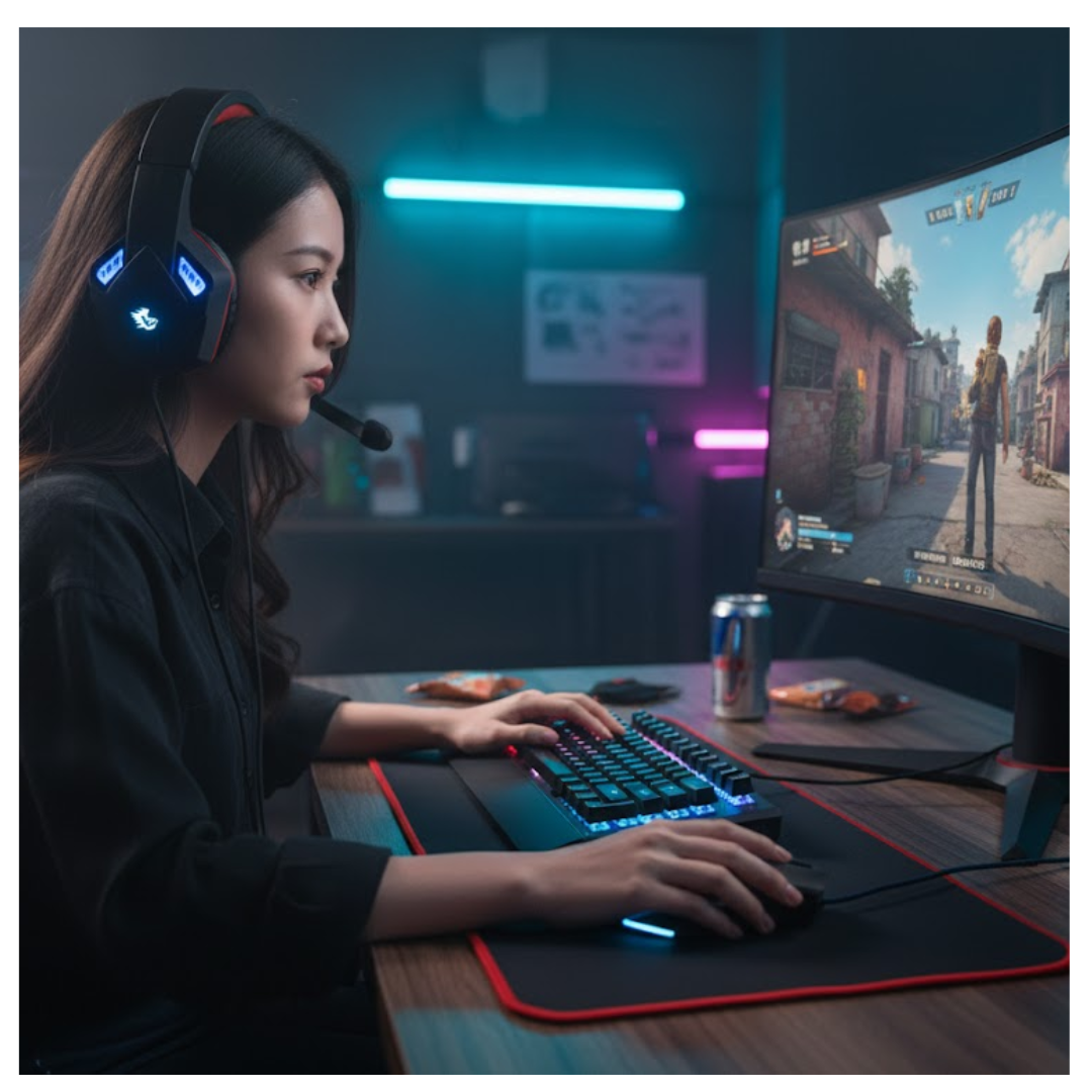 KIT GAMER 3 EN 1 TECLADO MOUSE Y AUDÍFONOS RGB ALÁMBRICO - 5