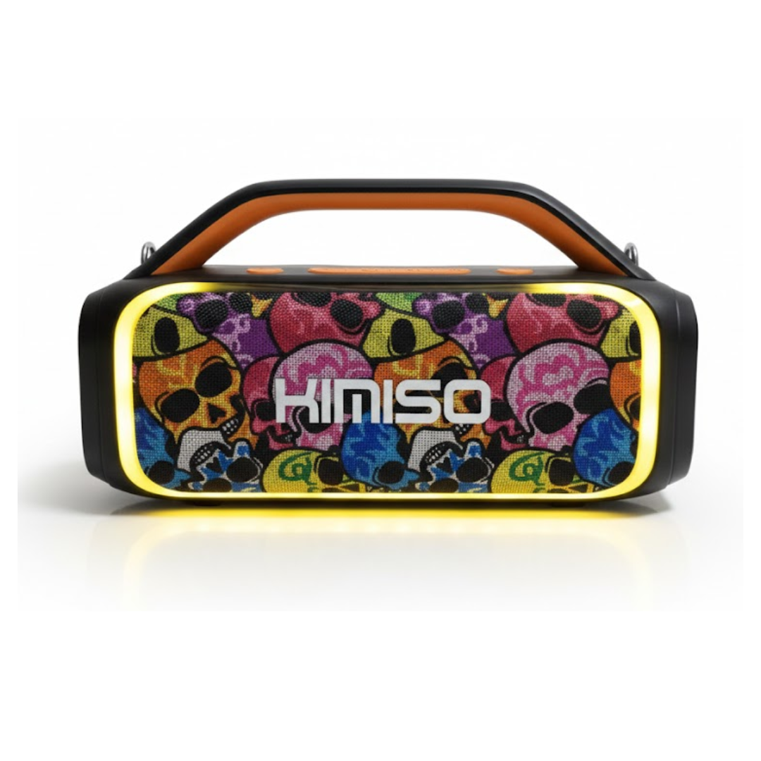 PARLANTE KIMISO PORTÁTIL KMS- 809 / DOS MICRÓFONOS INALÁMBRICOS VOLUMEN ALTA POTENCIA - 3