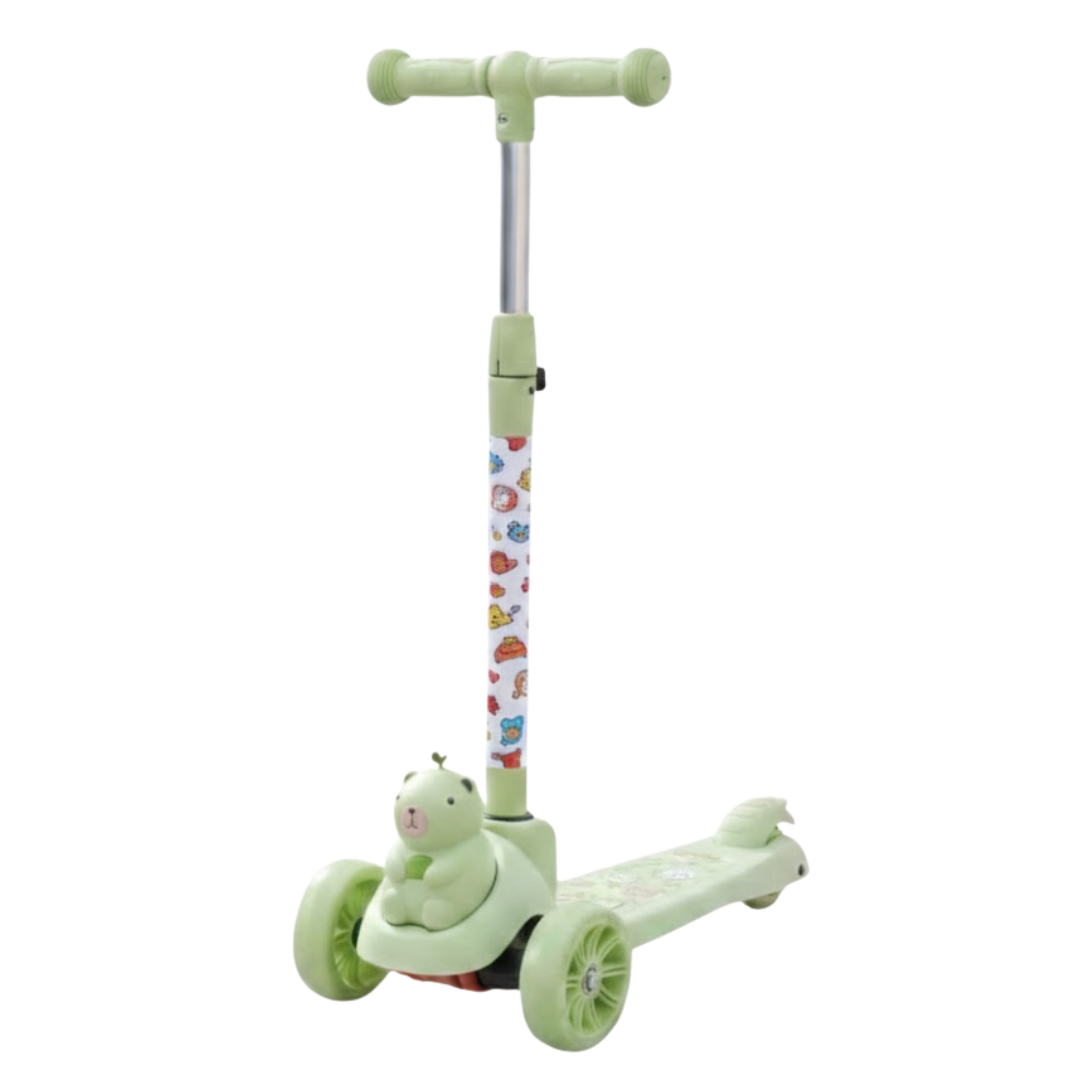 SCOOTER MONOPATÍN PARA NIÑOS Y NIÑAS DISEÑO CAPIBARA KAWAII / ALUMINIO PLEGABLE ANTIDESLIZANTE - 1