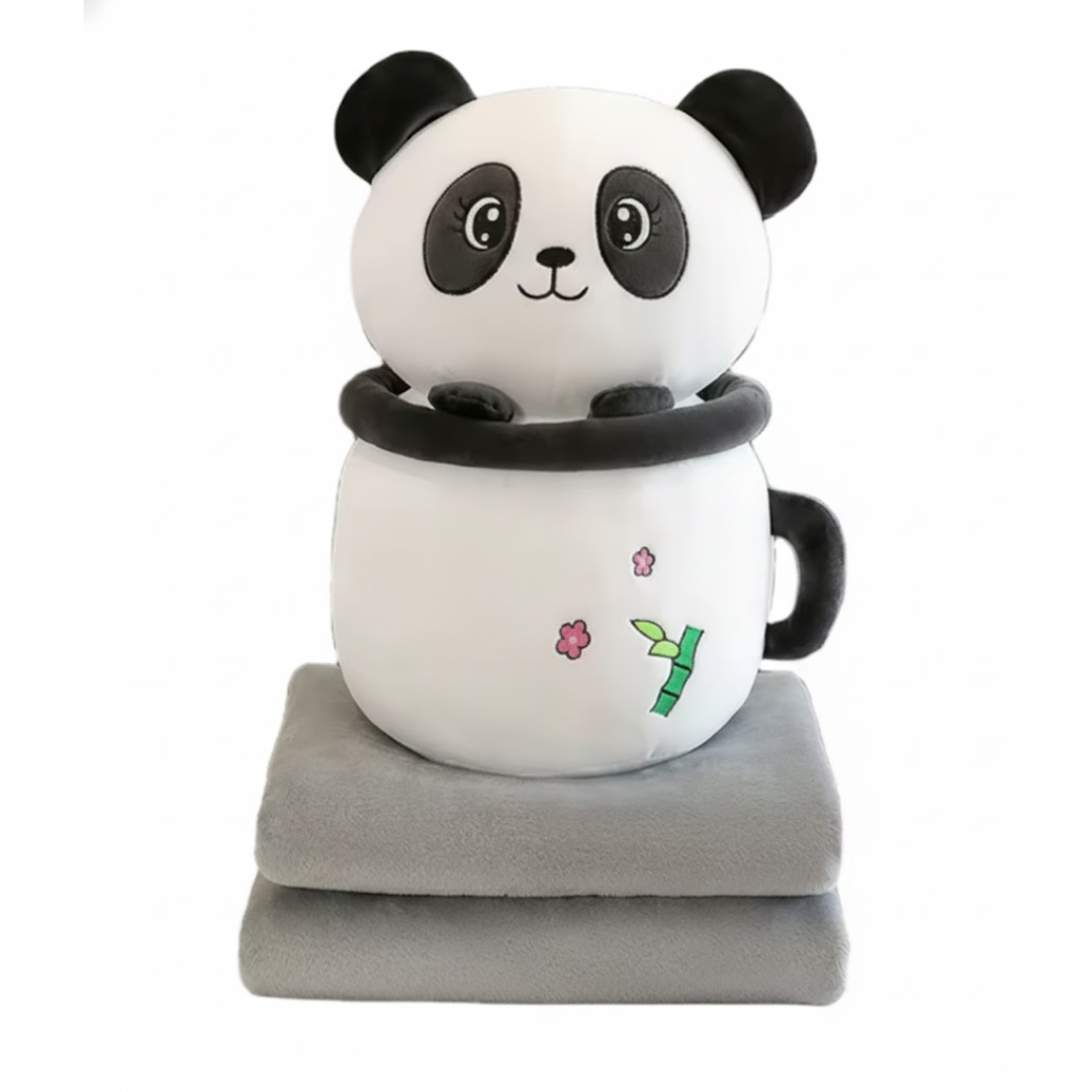 PELUCHE PANDITA TIERNO CON MANTA TELA SUAVE - 1