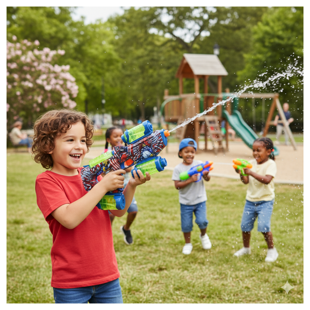 PISTOLA DE AGUA MERCURY JUGUETE PARA NIÑOS Y ADULTOS + ACCESORIOS / DIVERSIÓN VERANO CARNAVAL - 2