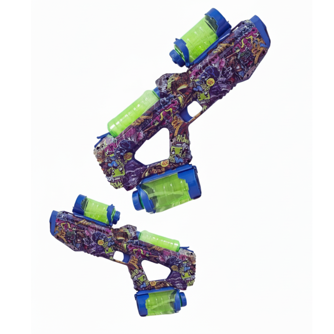 PISTOLA DE AGUA RECARGABLE MERCURY M2 LUCES LED MULTICARGA NERF - 2