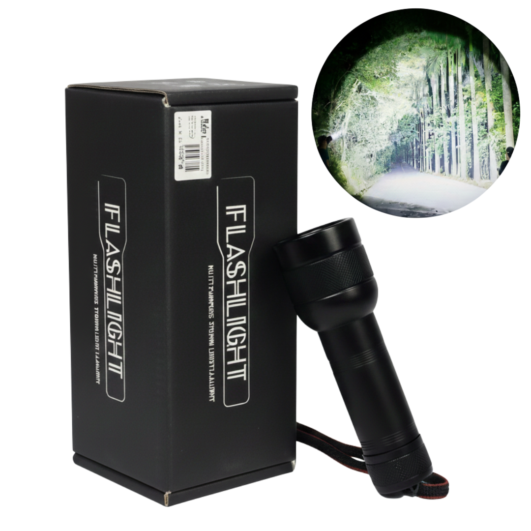 LINTERNA TÁCTICA RECARGABLE 2000LM P50 DE LUZ POTENTE - 1