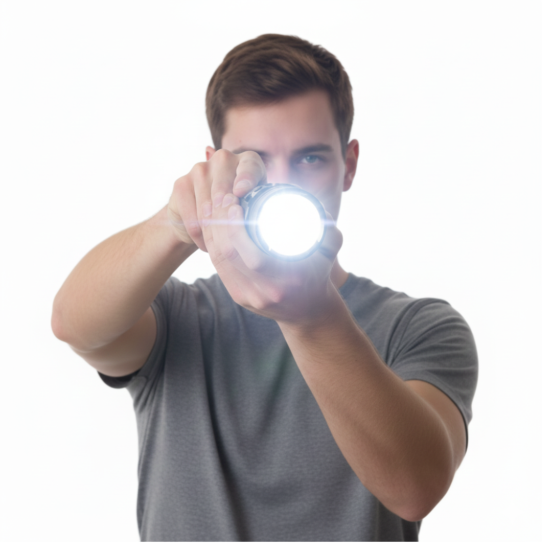 LINTERNA TÁCTICA RECARGABLE 2000LM P50 DE LUZ POTENTE - 5