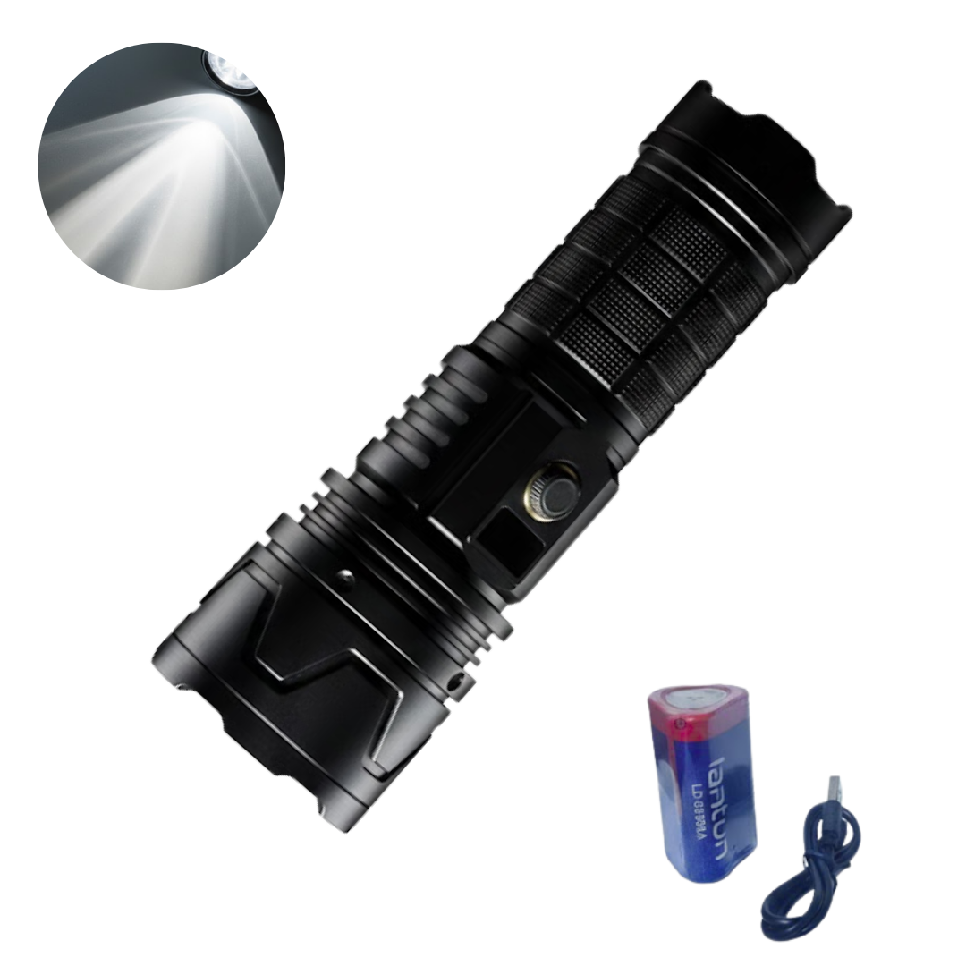 LINTERNA DE MANO TÁCTICA PROFESIONAL DE EMERGENCIA PORTÁTIL LUZ POTENTE / LANTUN LTG - 803 / MALETÍN PORTABLE - 1