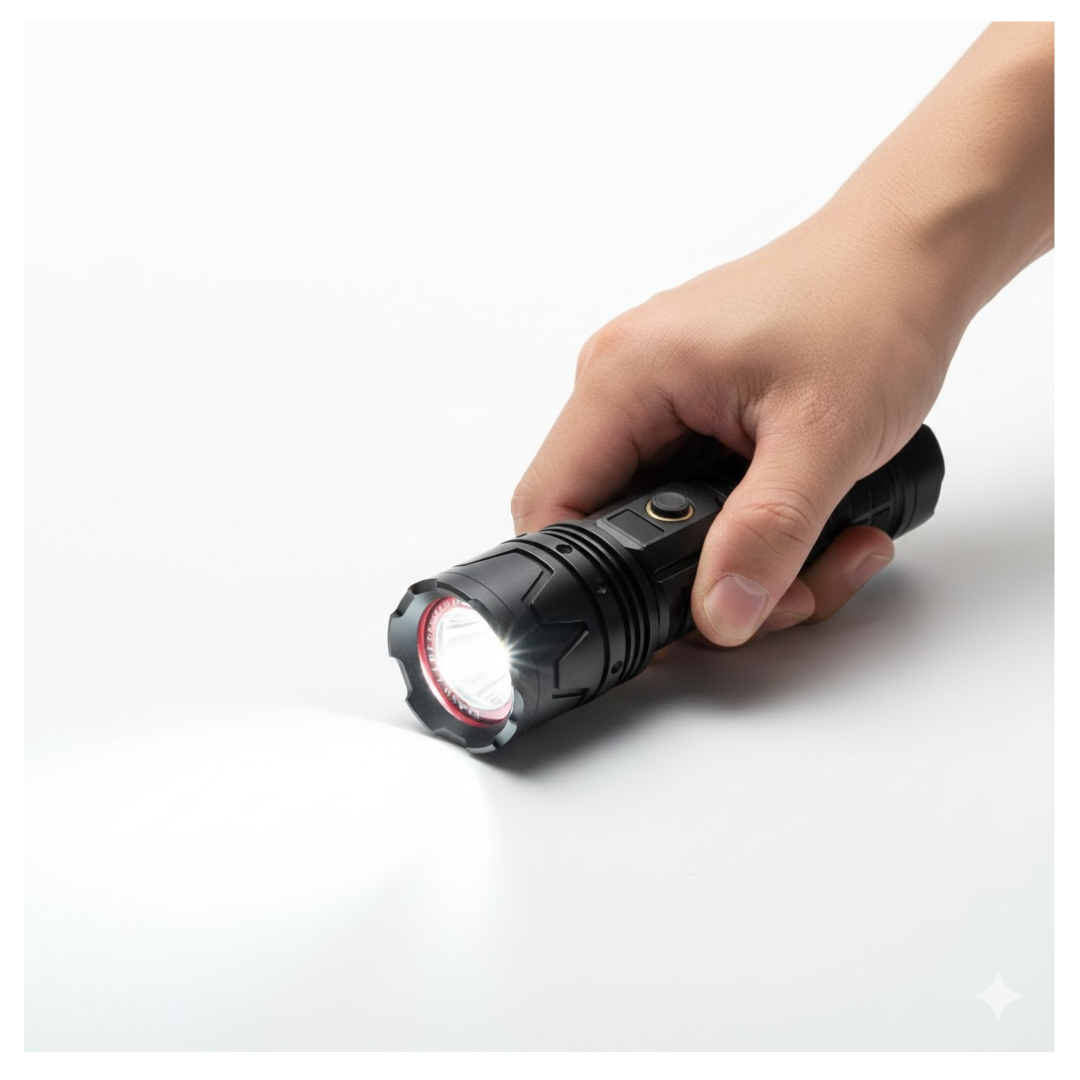 LINTERNA DE MANO TÁCTICA PROFESIONAL DE EMERGENCIA PORTÁTIL LUZ POTENTE / LANTUN LTG - 803 / MALETÍN PORTABLE - 2