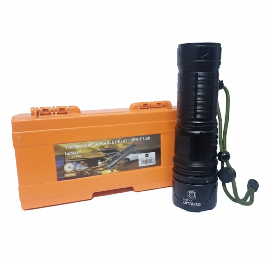 LINTERNA DE MANO TÁCTICA PROFESIONAL DE EMERGENCIA PORTÁTIL LUZ POTENTE / LANTUN LTG - 803 / MALETÍN PORTABLE - 8