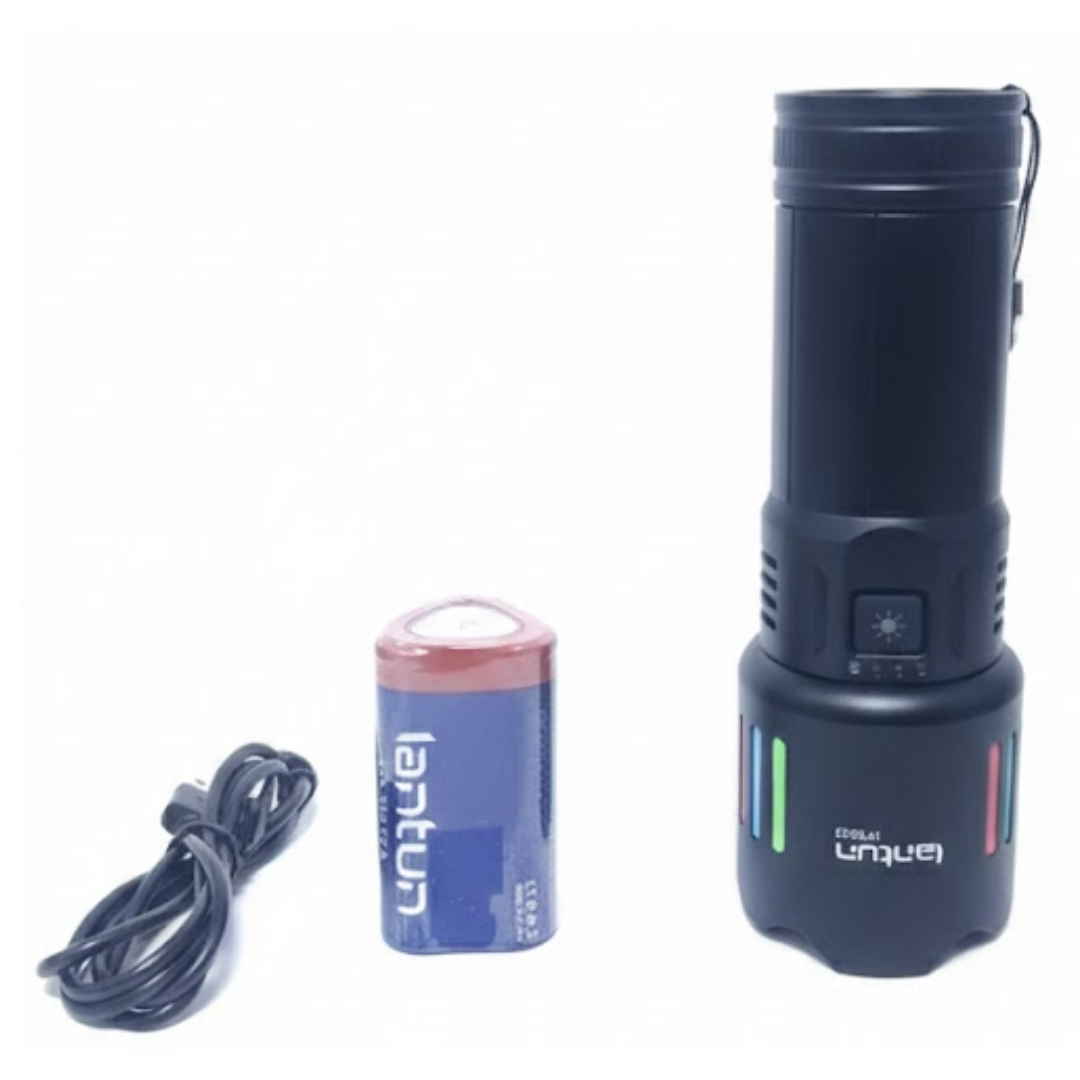 LINTERNA DE MANO TÁCTICA PROFESIONAL DE EMERGENCIA PORTÁTIL LUZ POTENTE / LANTUN LTG - 522 / MALETÍN PORTABLE - 2