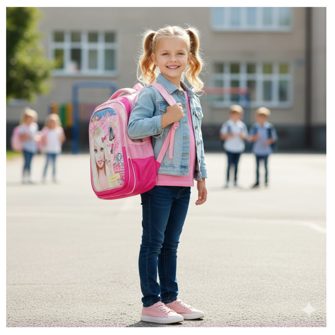 MOCHILA PARA NIÑAS DISEÑO BARBIE PRINCESAS OFICIO / REGRESO A CLASES INFANTIL - 5