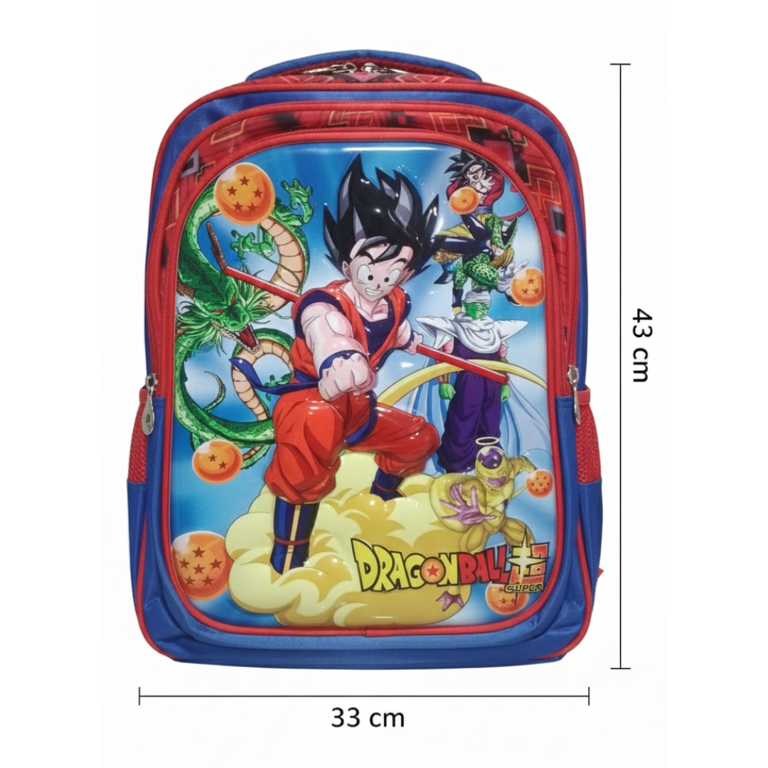 MOCHILA PARA NIÑAS Y NIÑOS DISEÑO DRAGON BALL Z / OFICIO / REGRESO A CLASES INFANTIL - 3