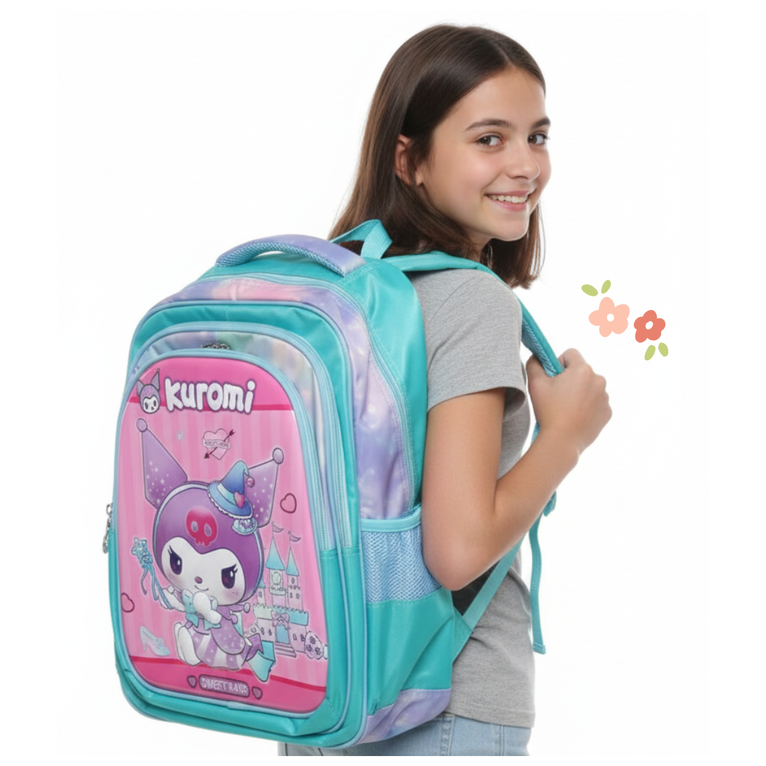 MOCHILA PARA NIÑAS Y NIÑOS DISEÑO KUROMI / OFICIO / REGRESO A CLASES INFANTIL - 2