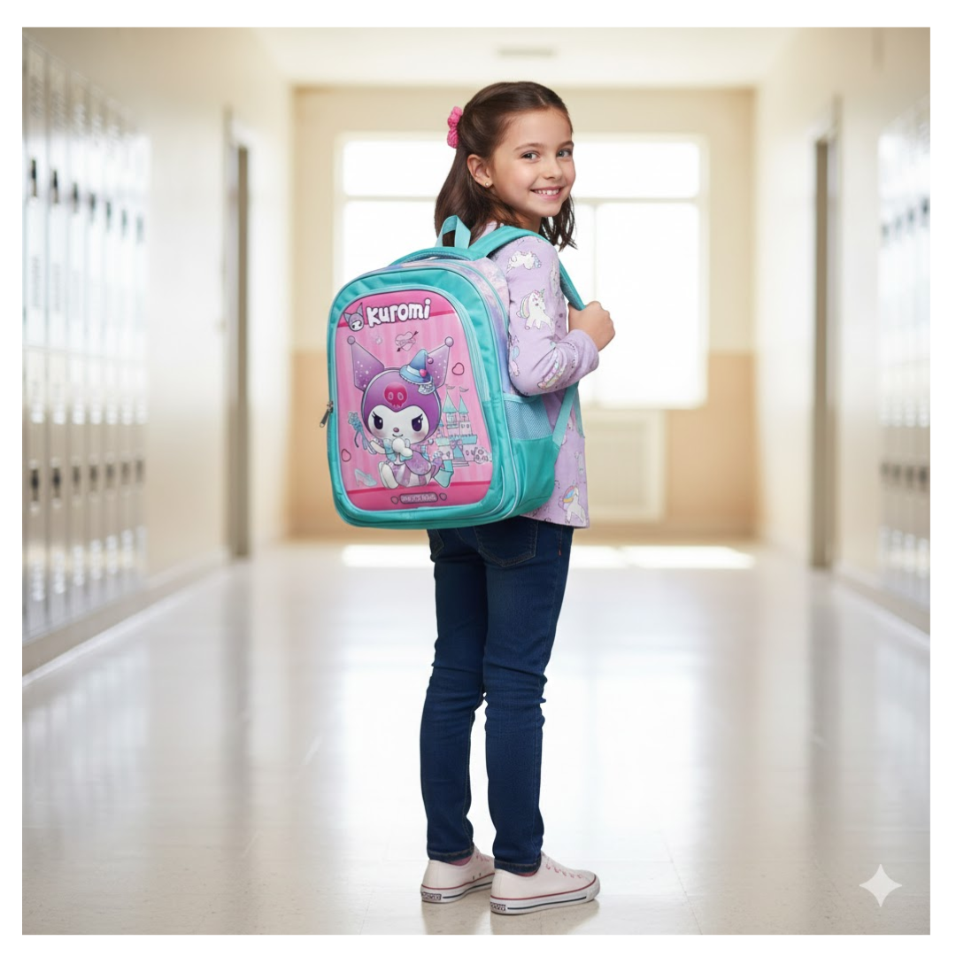 MOCHILA PARA NIÑAS Y NIÑOS DISEÑO KUROMI / OFICIO / REGRESO A CLASES INFANTIL - 5