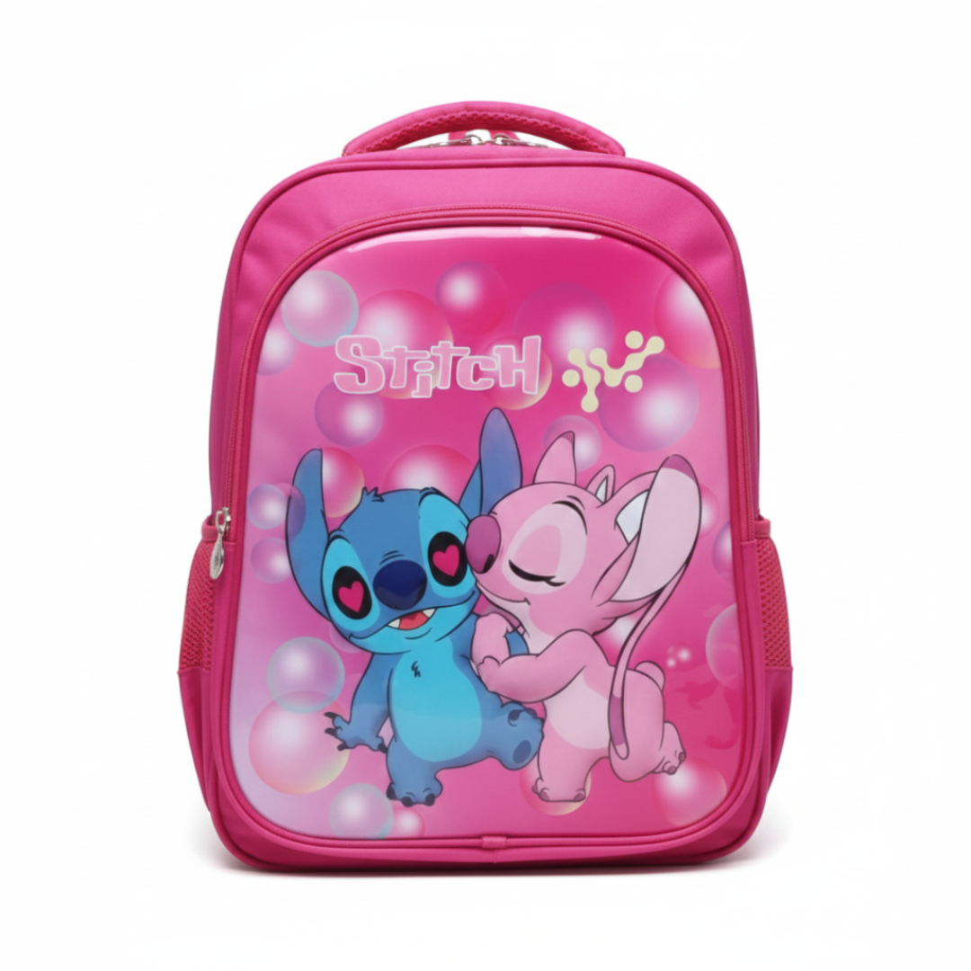 MOCHILA PARA NIÑAS Y NIÑOS DISEÑO STITCH ANGELA / OFICIO / REGRESO A CLASES INFANTIL - 1